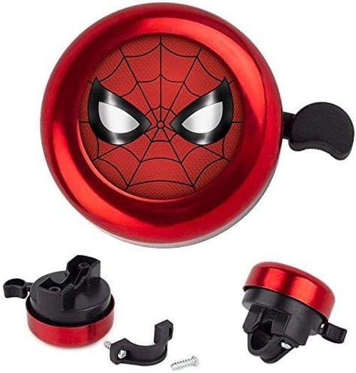 Bike Bell for Kids Boys Toddlers,Spiderman Spider man Aluminum Bicycle Bell Children's Bike Accessory,
