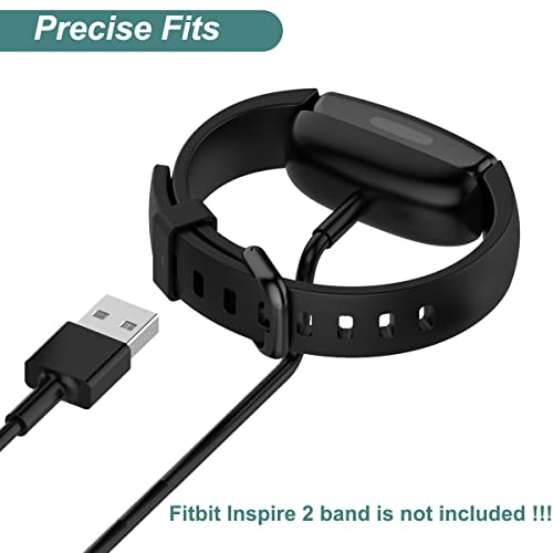 2-Pack Charger Cable for Fitbit Inspire 2 & Ace 3 - 3.3ft