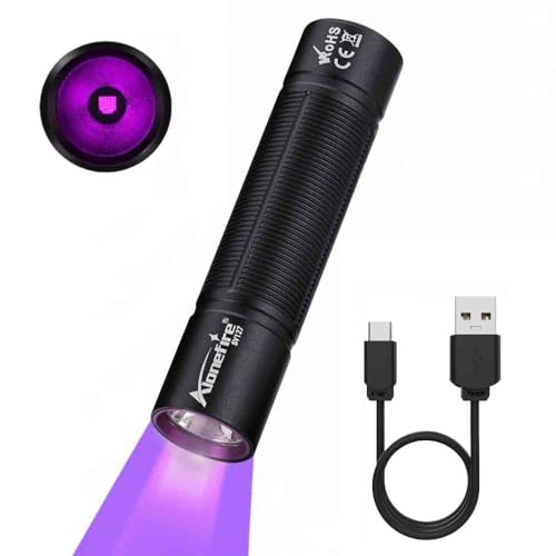 395nm UV Flashlight - USB-C Rechargeable Blacklight Detector