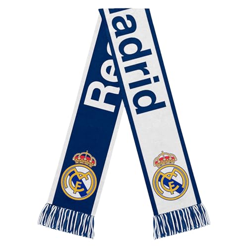 Real Madrid CF Soccer Scarf - Unisex Adult - Navy