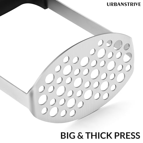 Stainless Steel Potato Masher with Ergonomic Handle