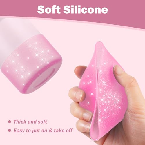 Glitter Bling Silicone Boot for Stanley Cup - Pink