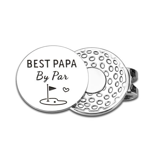 Magnetic Golf Ball Marker Hat Clip - Best Papa by Par