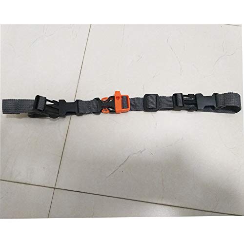 Universal Backpack Sternum Strap - Adjustable Nylon Chest Belt - Wolf Grey