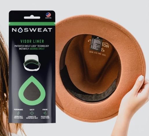 Cap Sweat Guard Liner - Prevents Stains & Odor, 12 Pack