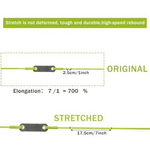 Slingshot Replacement Bands - 2 Pcs Green Heavy Pull