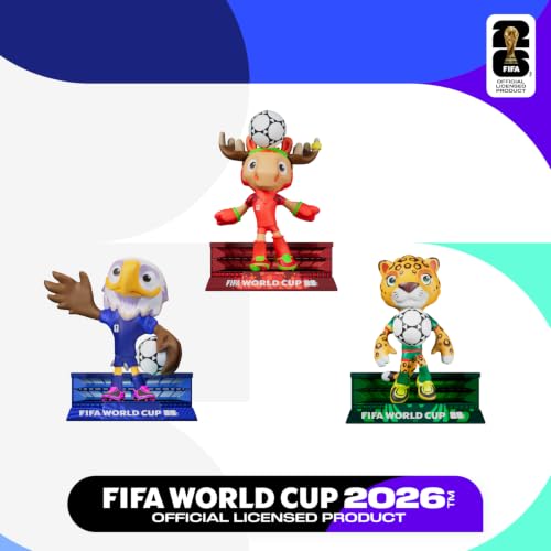 FIFA World Cup Mascot Set - 3-Inch Football Figures (Maple, Zayu, Clutch)