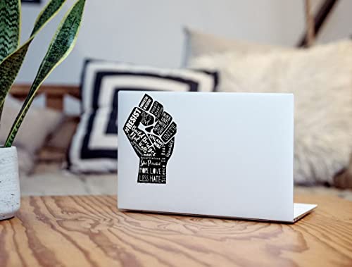 Black Lives Matter Resist Fist Vinyl Decal - 6-inch Waterproof Sticker