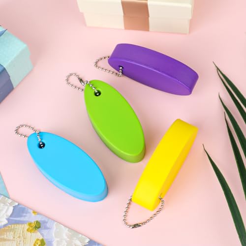 Floating Keychains for Boat Keys - 4 Pack in Bright Colors