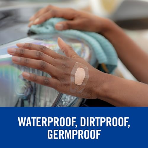 Waterproof Clear Bandages - 360 Degree Seal, 100 Count