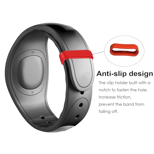 12-Pack Silicone Security Holder Loops for Magic Bands - Multi-Color