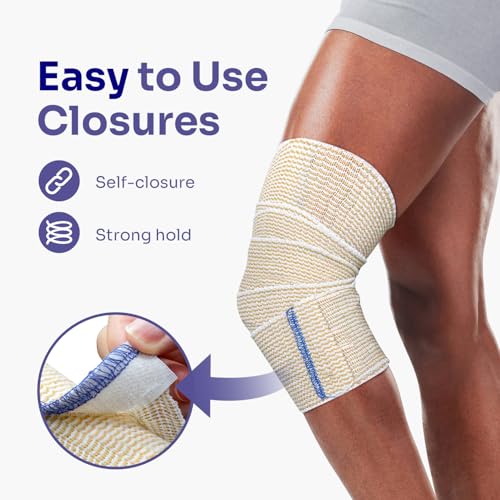 Compression Bandage Wrap - 6 Pack of Assorted Sizes
