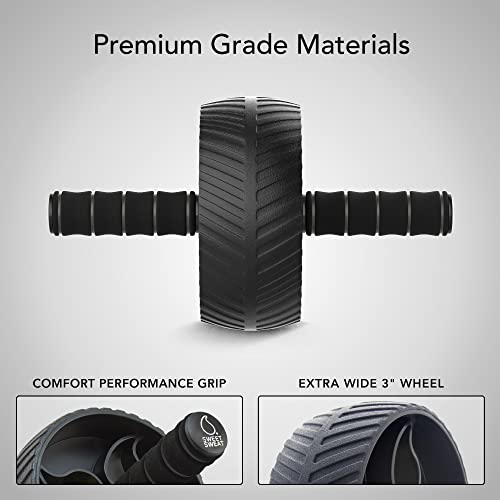 Ab Wheel Roller for Core Strength Training with Knee Pad