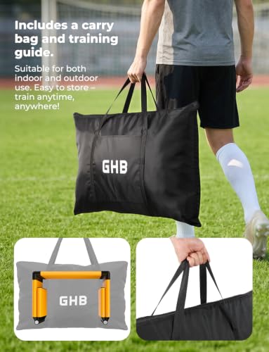 GHB 5 Pack Adjustable Speed & Agility Training Hurdles for Athletes