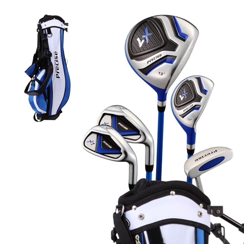 Kids Complete Golf Club Set - Precise X7 - Blue Ages 9-12 Right Hand