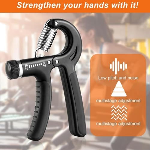Adjustable Hand Grip Strength Trainer - 2 Pack, 11-132 lbs