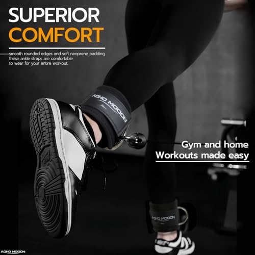 Ankle Straps for Cable Machines - Premium Padding, Adjustable Fit