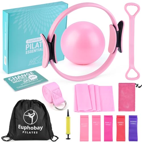 Home Workout Pilates Kit for Women - Pink Essentials Set