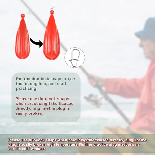 Fishing Practice Plugs Set - 6 Sizes for Skill Improvement