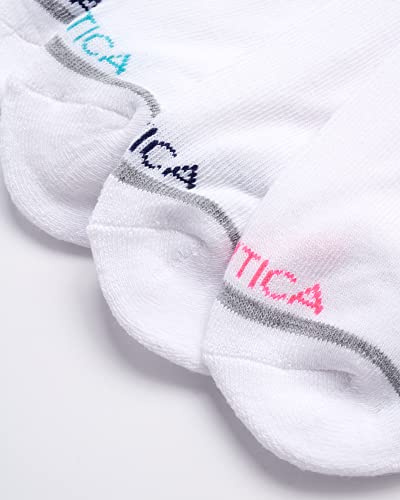 Moisture-Wicking Cushion Athletic Socks - 6 Pack, White