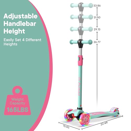 3-Wheel Kids Scooter with Adjustable Handlebar - Candy