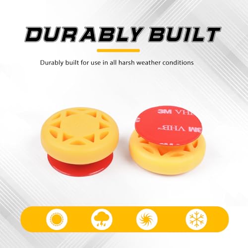 YLS Recurve Limb Dampener - Yellow Rubber Shock Absorber for Noise Reduction