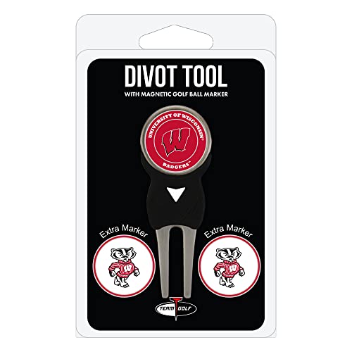 Magnetic Divot Tool with 3 Double-Sided Golf Ball Markers