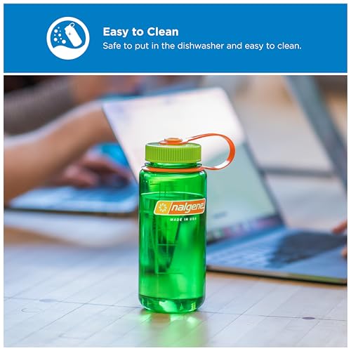 16oz Wide Mouth Water Bottle Lid - BPA-Free, Spill-Proof - Blue