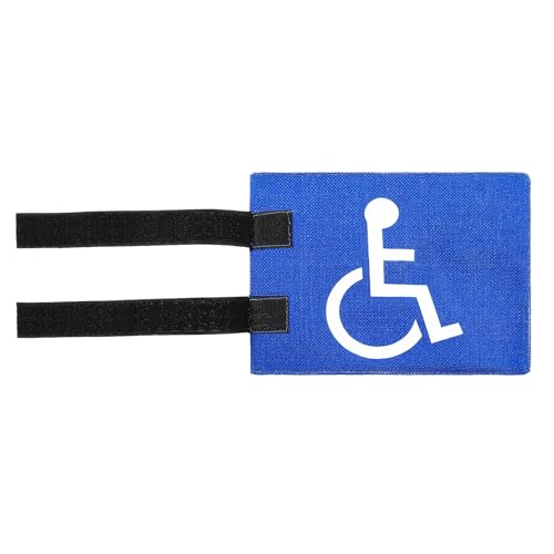 High-Visibility Handicap Golf Cart Flag with Velcro Straps - 8.26"x5.9"