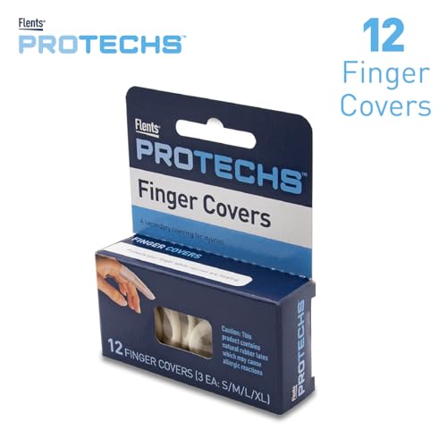 First Aid Finger Covers – Assorted Sizes, 12 Count (3 Each S/M/L/XL)