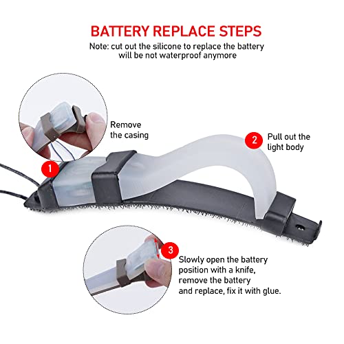 SkySmile 2 Pack Red Identification Marker Light for Helmet – Tactical Safety Signal for Outdoors