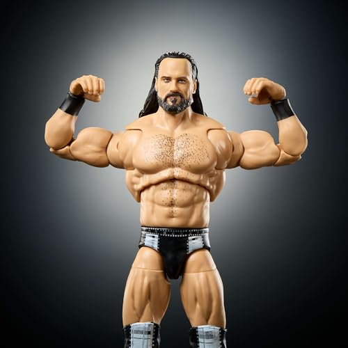 Drew McIntyre WWE Ultimate Edition Action Figure with Accessories, 6-Inch Collectible, Swappable Heads & Articulation