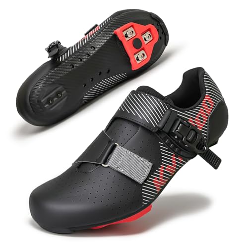 Mens Wide Cycling Shoes for Peloton - Delta Cleats Included, Size 11 Black