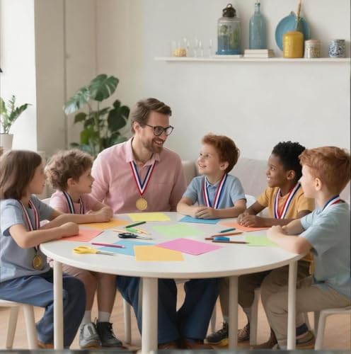 100 Pack Gold Medals for Kids - Plastic Winner Awards