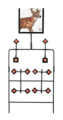 Multi-Shot Air Gun Spinning Target - Includes 80 Paper Targets - One Size