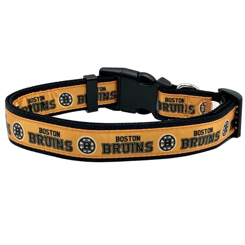 Boston Bruins Pet Collar for Dogs & Cats - Medium (12-18" L)
