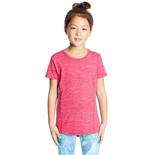 Girls' Supersoft Tech Tee - Small / Vivid Fuchsia Heather