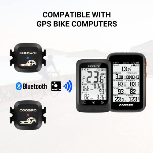 Wireless Bluetooth & ANT+ Cadence & Speed Sensor - 2 Pack