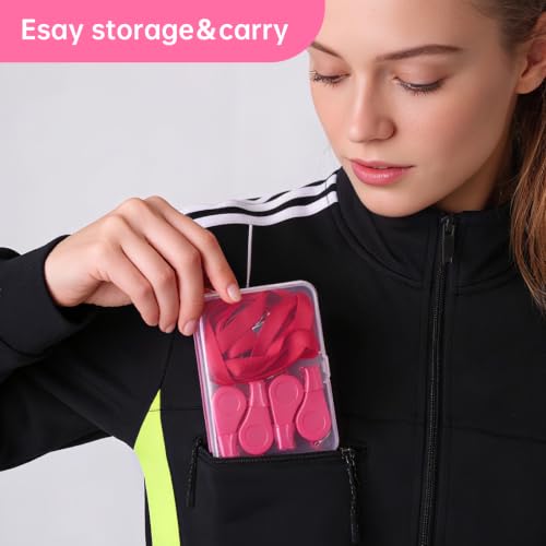4 Pack Pink Plastic Whistles with Lanyards - Loud & Durable