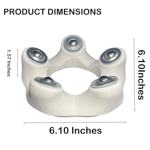 HOMFIXPRO Bowling Ball Spinner & Hook Trainer - White Circle, All-in-One Practice Tool