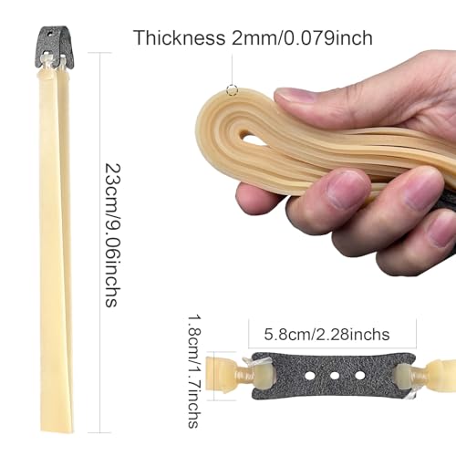 2mm Thickened Slingshot Rubber Bands - 12 Pcs Set