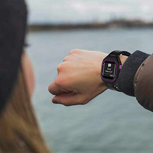 Soft Silicone Replacement Watch Band for Garmin Forerunner 25 - Small Black