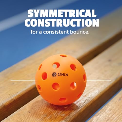 Indoor Pickleball Balls - Durable, Consistent Bounce, 3-Pack