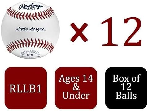 Rawlings Little League Baseballs - Competition Grade for Youth 14U | Multiple Count Options Available