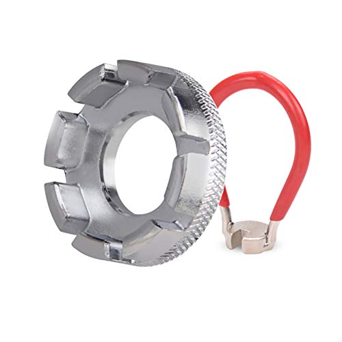 Bicycle Spoke Wrench Set - Stainless Steel, Silver & Red