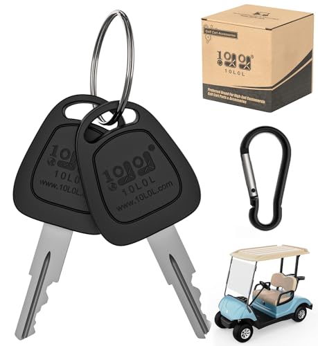 Golf Cart Ignition Keys for EZGO 1976-Up - Black 1 Pack