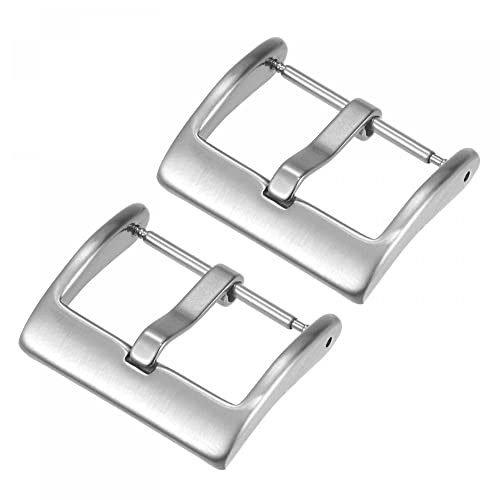 20mm Stainless Steel Watch Strap Clasp Replacement - 2 Pcs