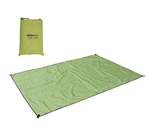 Waterproof Camping Tarp 118 x 118 Inches - Heavy Duty Rain Fly for Outdoor Shelter - Army Green