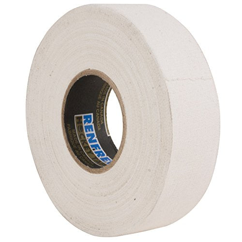 Cloth Hockey Tape - 1" x 25m, Water-Resistant White Tape
