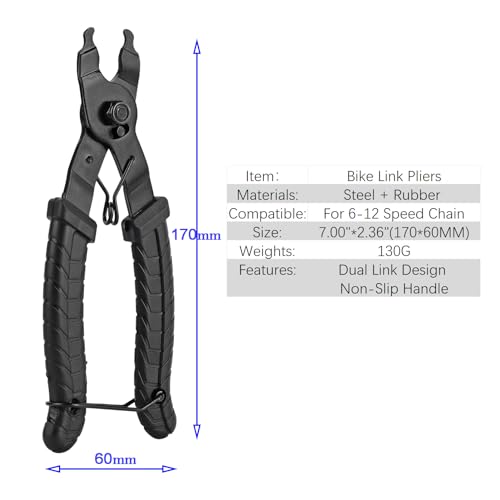 Bicycle Chain Tool - Master Link Pliers for 5-12 Speed Chains